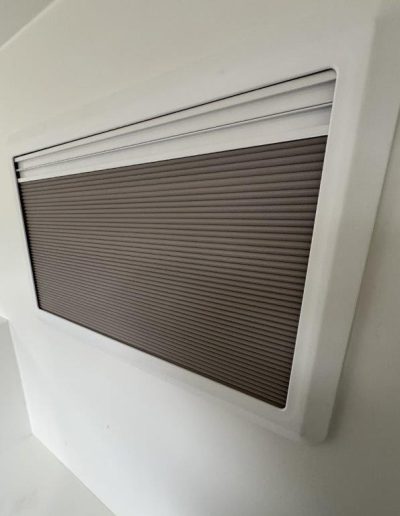 Star Shell WIndow built in pleated shade
