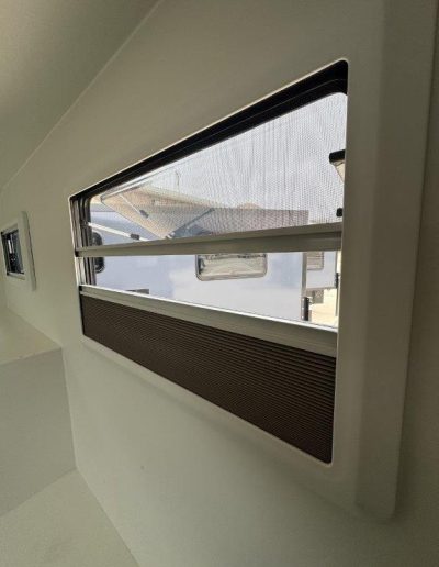 Star Shell insulated window with built in screen and shade